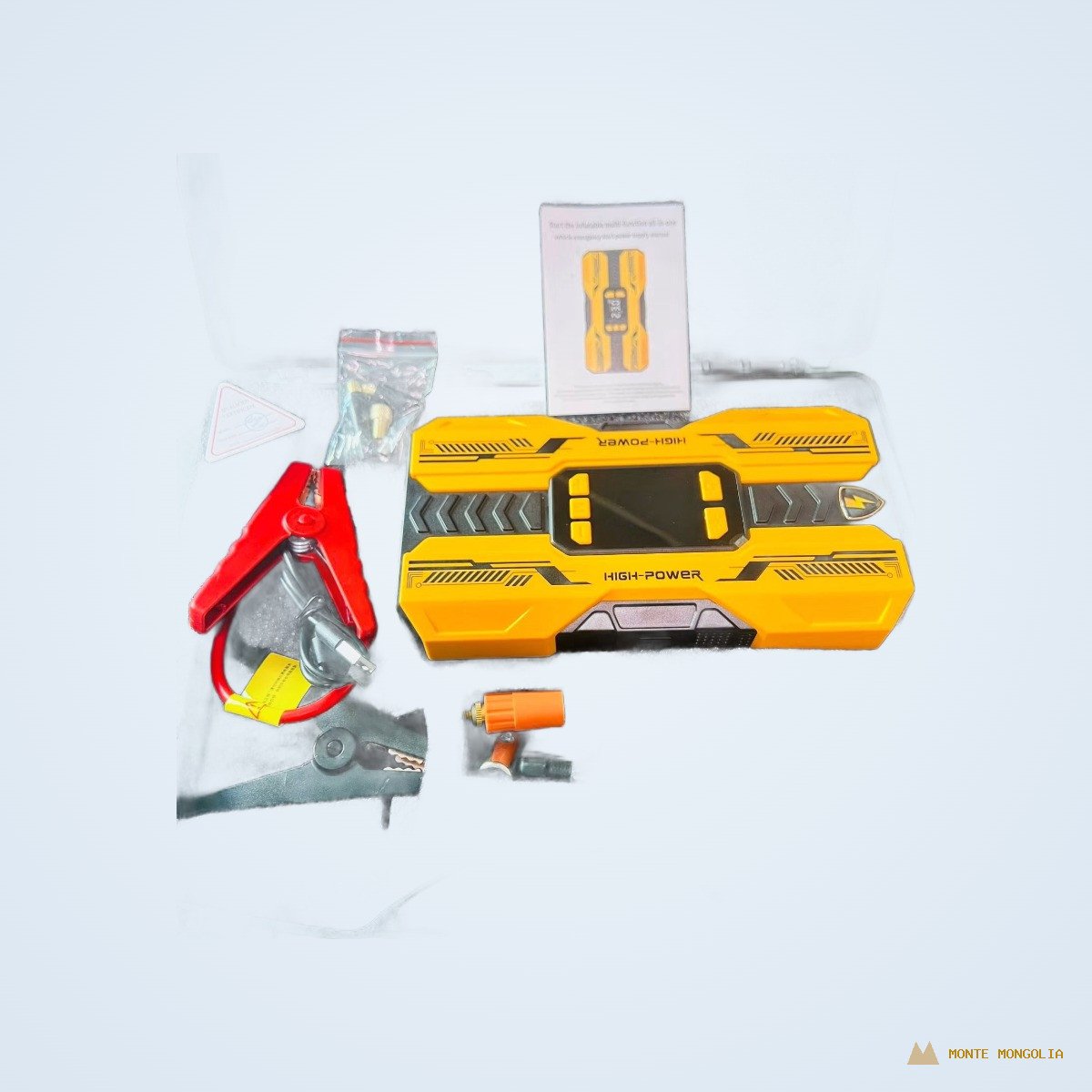 Jump Starter — Автомашины цэнэглэгч, Powerbank, LED чийдэн, Дугуй хийлэгч - Image 2